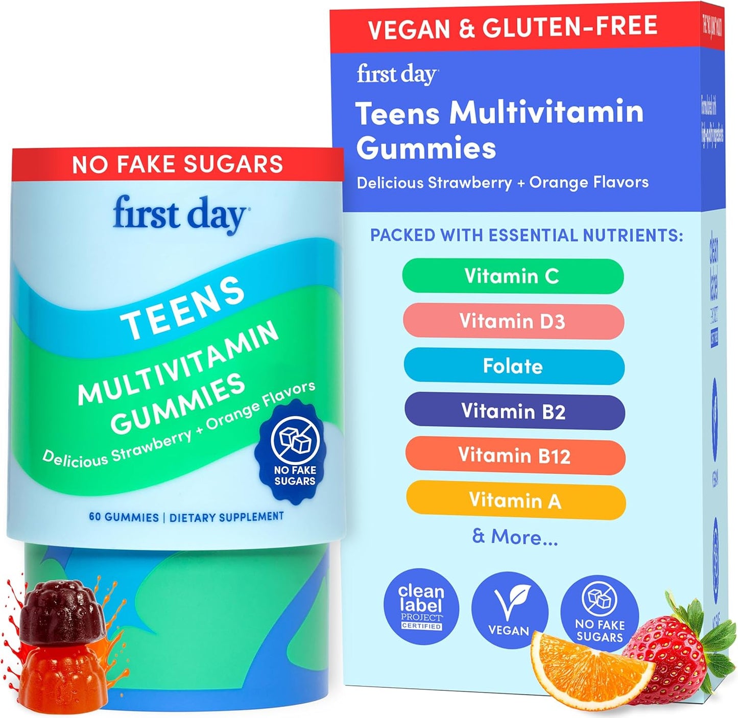 FIRST DAY Vitamins for Teens 60 Count (Pack of 1)
