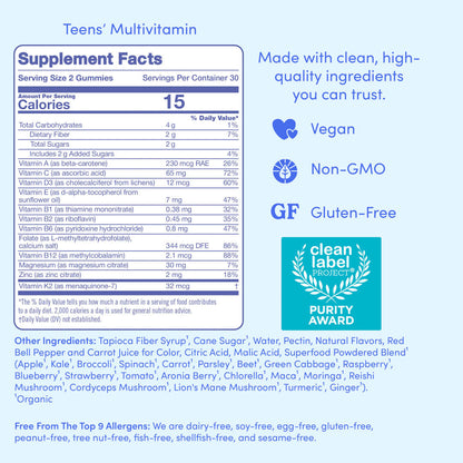 FIRST DAY Vitamins for Teens 60 Count (Pack of 1)